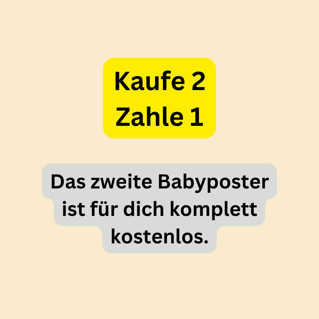 Babyposter Bunte Tierwelt